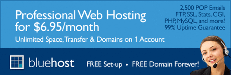 bluehost website hosting